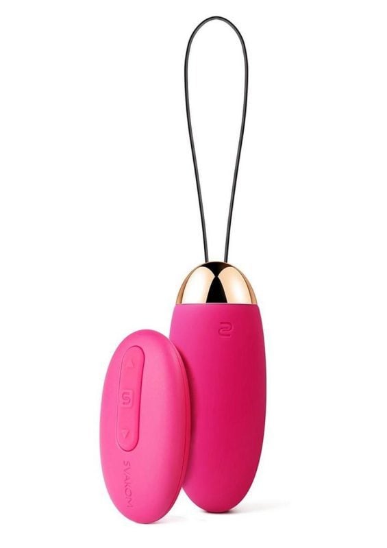 Svakom Elva Remote Control Bullet Vibrator - Pink/Gold