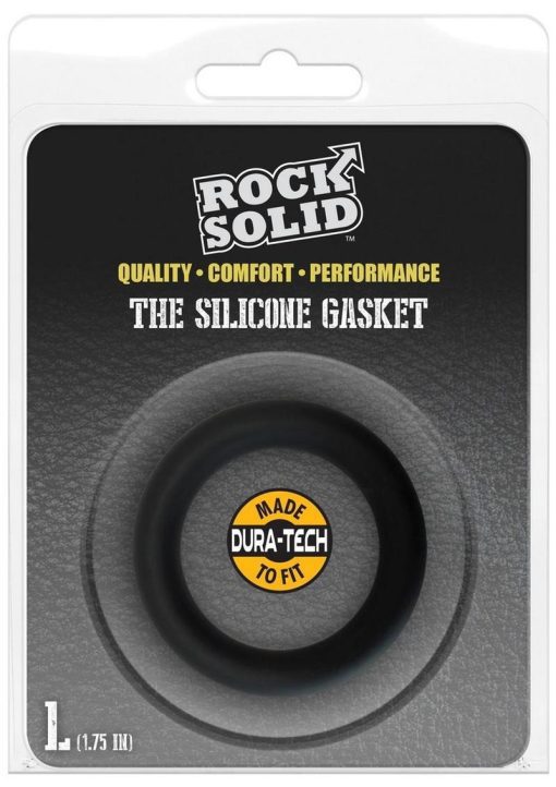 Rock Solid The Silicone Gasket Cock Ring - Large - Black