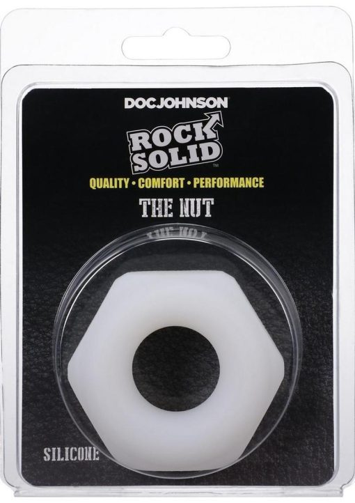 Rock Solid The Nutt Silicone Cock Ring - White