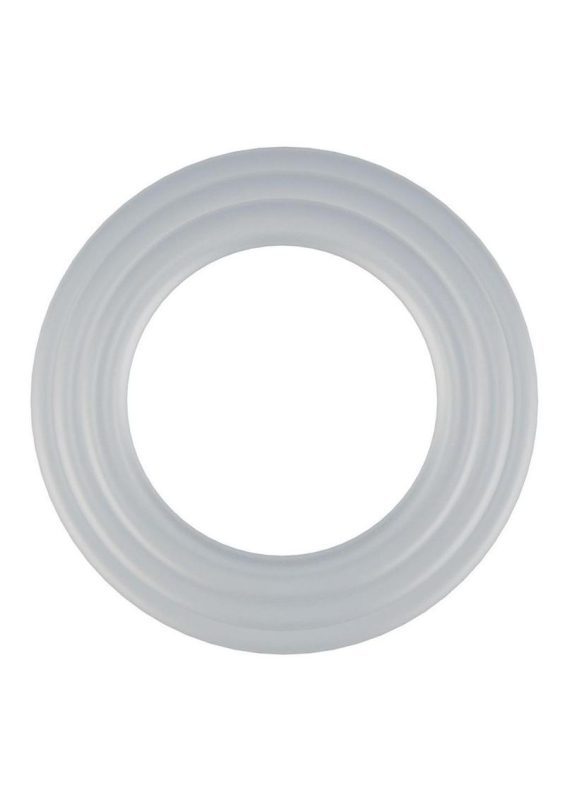 Rock Solid Tri-Pack Silicone Gasket Cock Ring - White