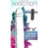 Addiction Crystal Addiction Vibrating Vertical Dong 9in - Clear