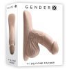 Gender X Silicone Packer Dildo 4in - Vanilla