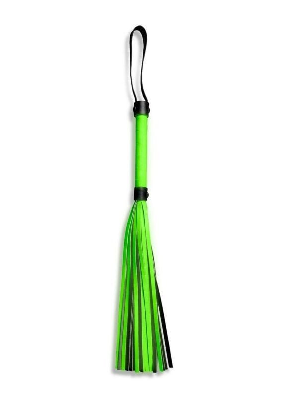 Ouch! Flogger Glow in the Dark - Green