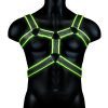 Ouch! Body Harness Glow in the Dark - Large/XLarge - Green
