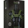 Ouch! Chest Bulldog Harness Glow in the Dark Small/Medium - Green