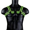 Ouch! Buckle Harness Glow in the Dark - Small/Medium - Green