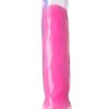 Neo Elite Glow In The Dark Marquee Silicone Dual Dense Dildo 8in - Neon Pink