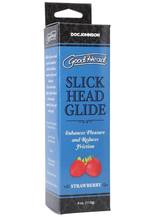 GoodHead Slick Head Glide Water Based Flavored Lubricant Strawberry 4oz
