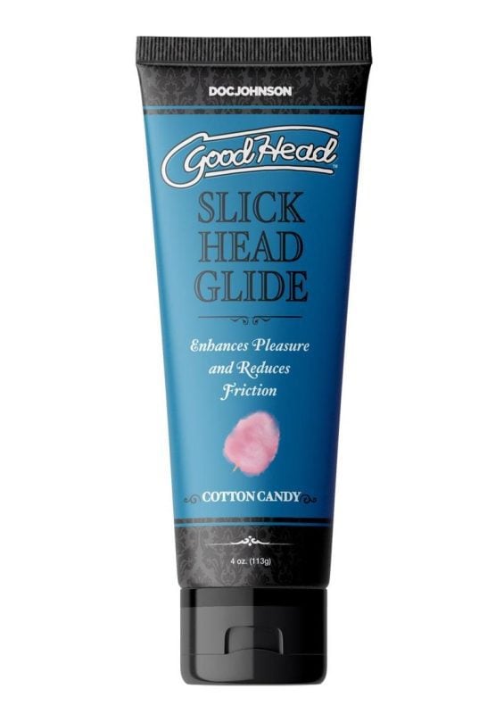 GoodHead Slick Head Glide Water Based Flavored Lubricant Cotton Candy 4oz - Bulk