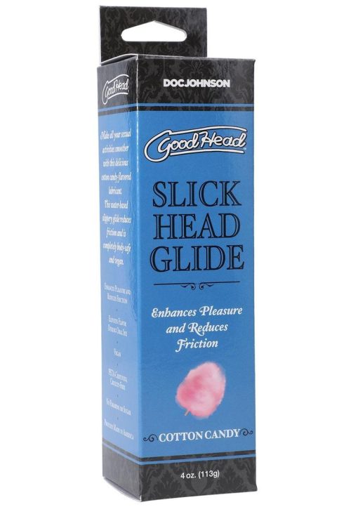 GoodHead Slick Head Glide Water Based Flavored Lubricant Cotton Candy 4oz
