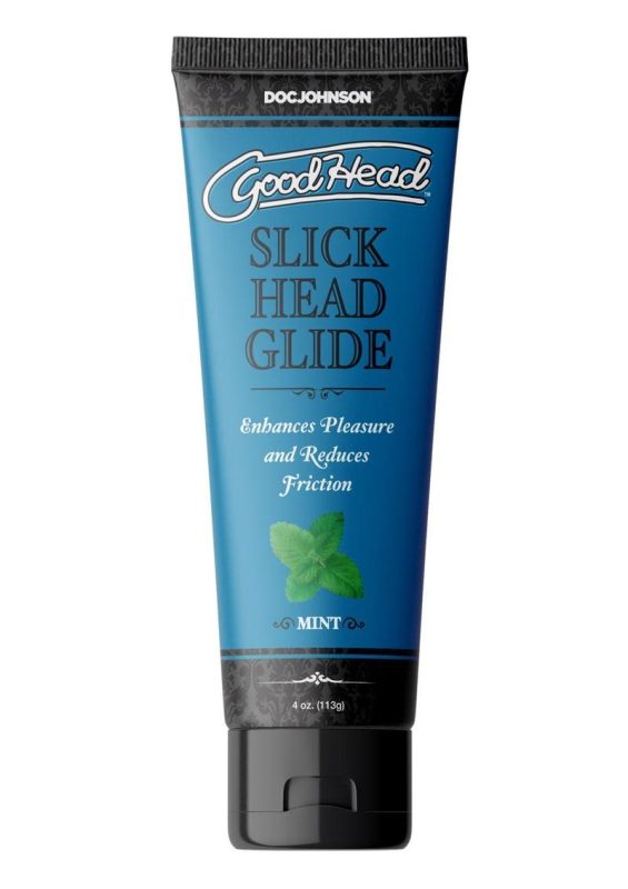 GoodHead Slick Head Glide Water Based Flavored Lubricant Mint 4oz - Bulk