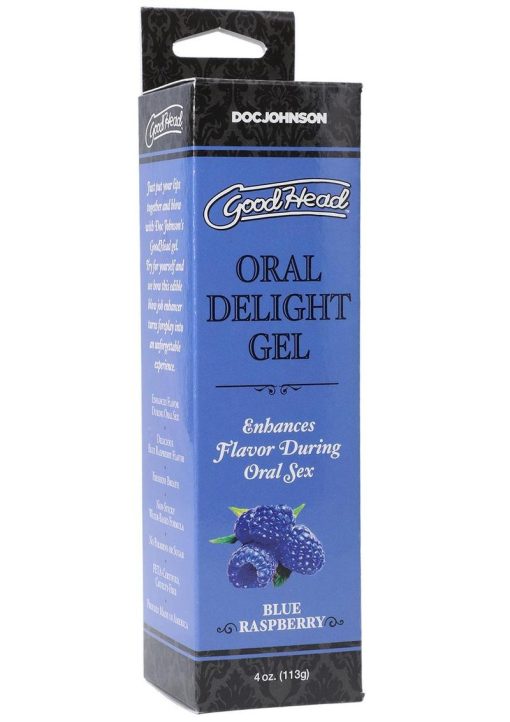 GoodHead Oral Delight Gel Flavored Blue Raspberry 4oz