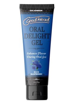 GoodHead Oral Delight Gel Flavored Blue Raspberry 4oz - Bulk