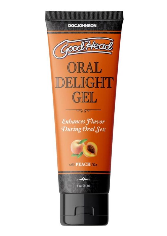 GoodHead Oral Delight Gel Flavored Peach 4oz - Bulk