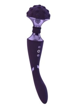 Vive Shiatsu Rechargeable Silicone Bendable Massager Wand - Purple
