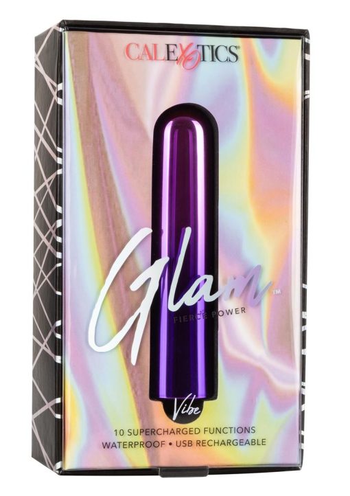 Glam Vibe Rechargeable Bullet Vibrator - Purple