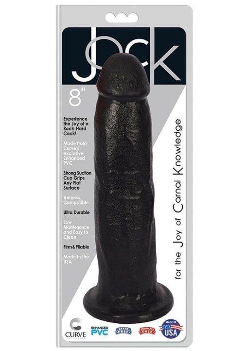 Jock Realistic Dildo 8in - Black