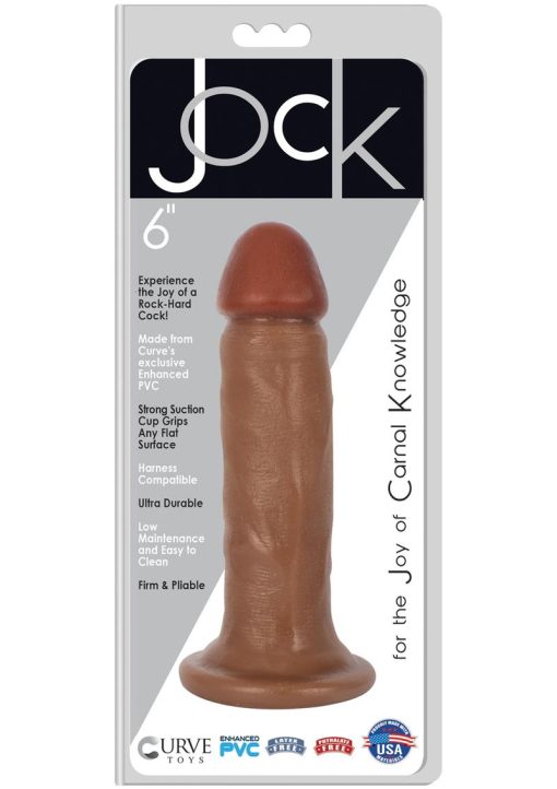 Jock Realistic Dildo 6in - Caramel