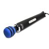Zeus Electrosex E-Stim Vibrating Silicone Wand Massager - Black/Blue