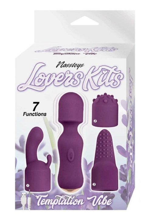 Lovers Kits Temptation Rechargeable Silicone Vibrator - Eggplant