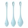 Satisfyer Yoni Power 2 Silicone Weighted Ben Wa Balls Set - Light Blue