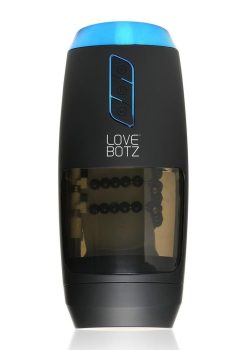 LoveBotz The Milker Slider 18X Rechargeable Stroking Masturbator - Black/Clear