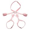 Strict Bondage Harness with Bows - Medium/Large - Pink