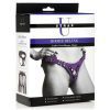Strap U Bodice Deluxe Leather Corset Harness - Purple