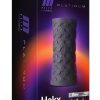 M Elite Platinum Hekx Silicone Dual End Masturbator - Black