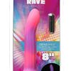 Addiction Rave Silicone Glow In The Dark Dildo 8in - Pink/Purple