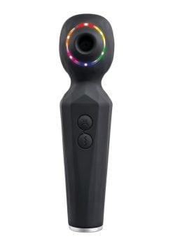Rainbow Sucker Rechargeable Silicone Wand Vibrator