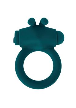 Playboy Bunny Buzzer Rechargeable Silicone Cock Ring - Teal