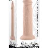 Girthy Vibrating Rechargeable Silicone Dildo 7in - Vanilla