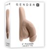 Gender X TPE Packer Dildo 4in - Vanilla