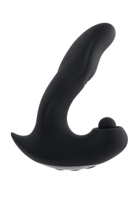 Gender X Mad Tapper Rechargeable Silicone Vibrator - Black