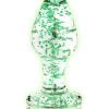 Ouch! Glass Butt Plug Glow in the Dark - Small - Green
