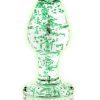 Ouch! Glass Butt Plug Glow in the Dark - Medium - Green