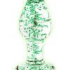 Ouch! Glass Butt Plug Glow in the Dark - Large - Green