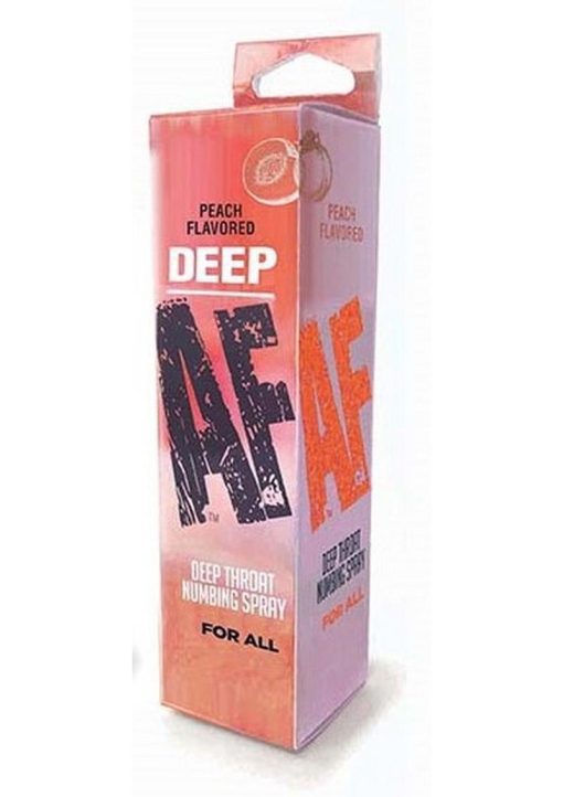Deep AF Deep Throat Numbing Spray - Peach