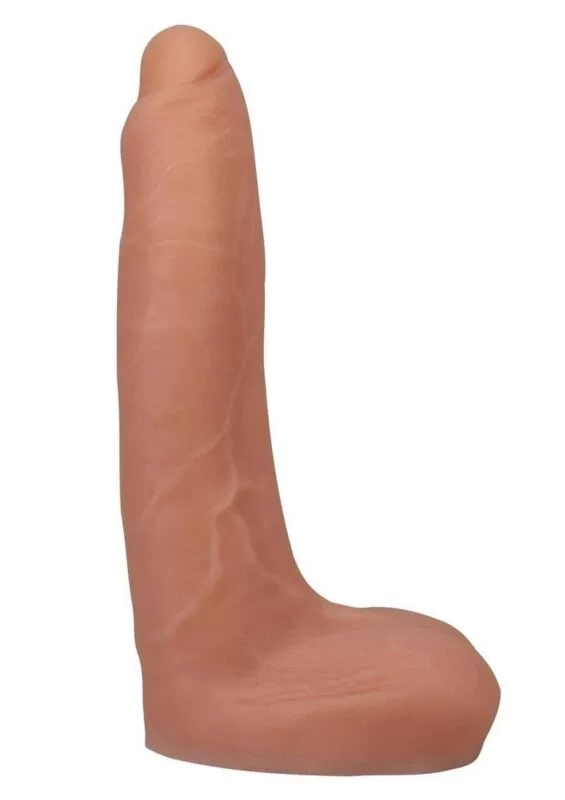 Signature Cocks Silicone Owen Gray Dildo with Removable Suction Cup 9in - Vanilla