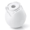Inya The Rose Silicone Rechargeable Glow in the Dark Clitoral Stimulator - White