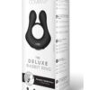 The Rabbit Company The Deluxe Rabbit Ring Rechargeable Silicone Couples Ring - Black
