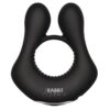 The Rabbit Company The Deluxe Rabbit Ring Rechargeable Silicone Couples Ring - Black