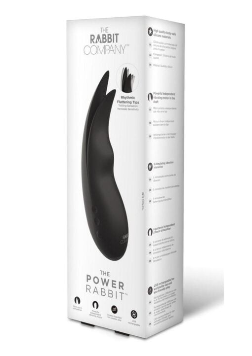 The Rabbit Company The Power Rabbit Rechargeable Silicone Vibrator - Black