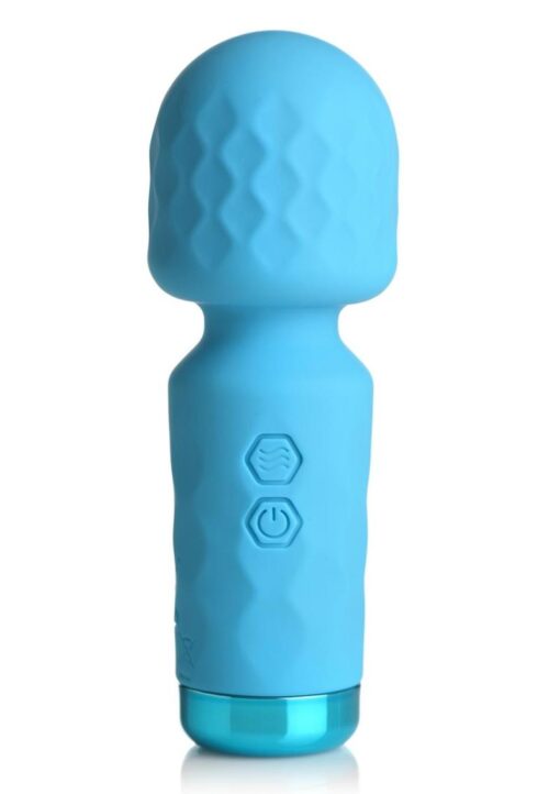 Bang! 10X Mini Silicone Rechargeable Wand - Blue