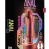Anal Adventures Matrix Bionic Plug Rechargeable Silicone Anal Plug with Remote - Cosmic Copper