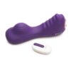 Inmi Ride N` Grind 10X Vibrating Rechargeable Silicone Grinding Clitoral Stimulator with Remote Control - Purple