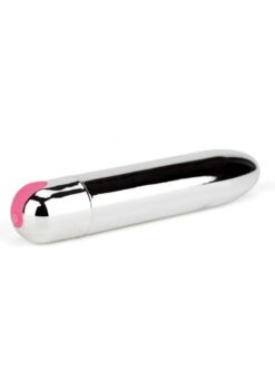Pink Pussycat Rechargeable Vibrating Bullet - Silver