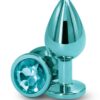 Rear Assets Aluminum Anal Plug - Medium - Teal