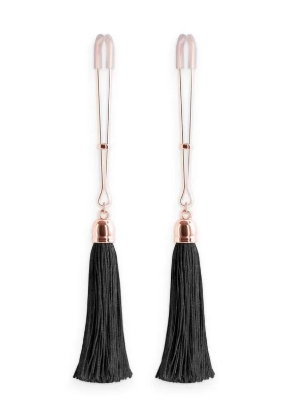 Bound Nipple Clamps T1 - Rose Gold/Black